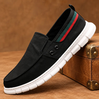 Casual Striped Slip-On Shoes