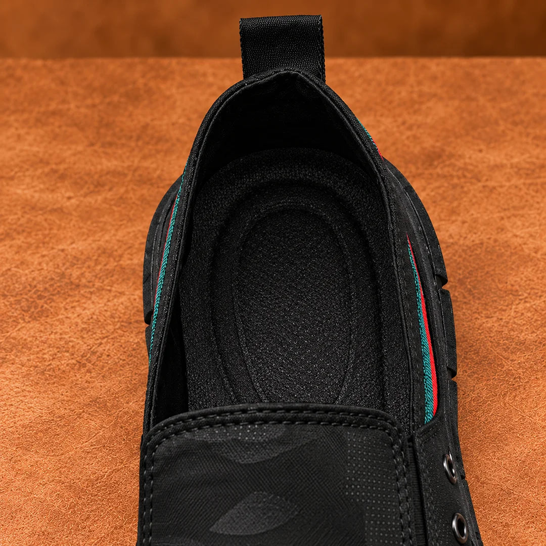 Casual Striped Slip-On Shoes