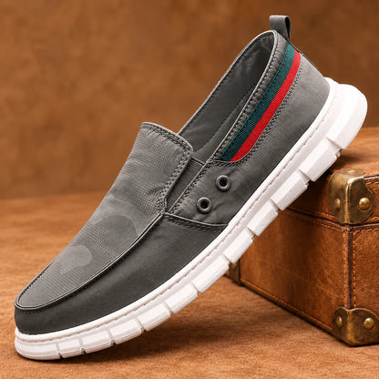Casual Striped Slip-On Shoes