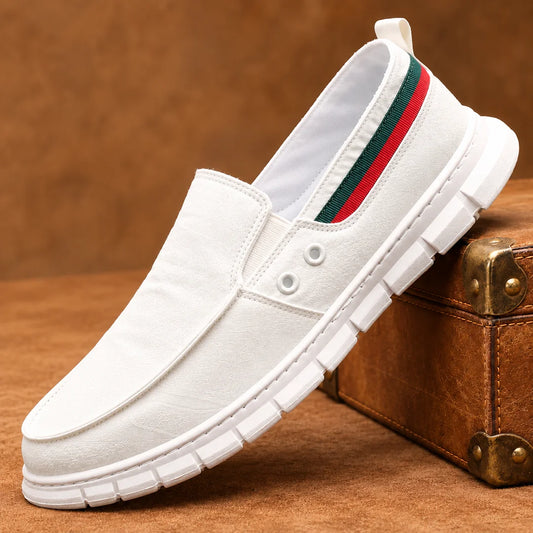 Casual Striped Slip-On Shoes