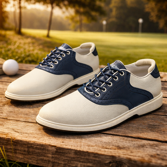 Premium Leather Golf Sneakers
