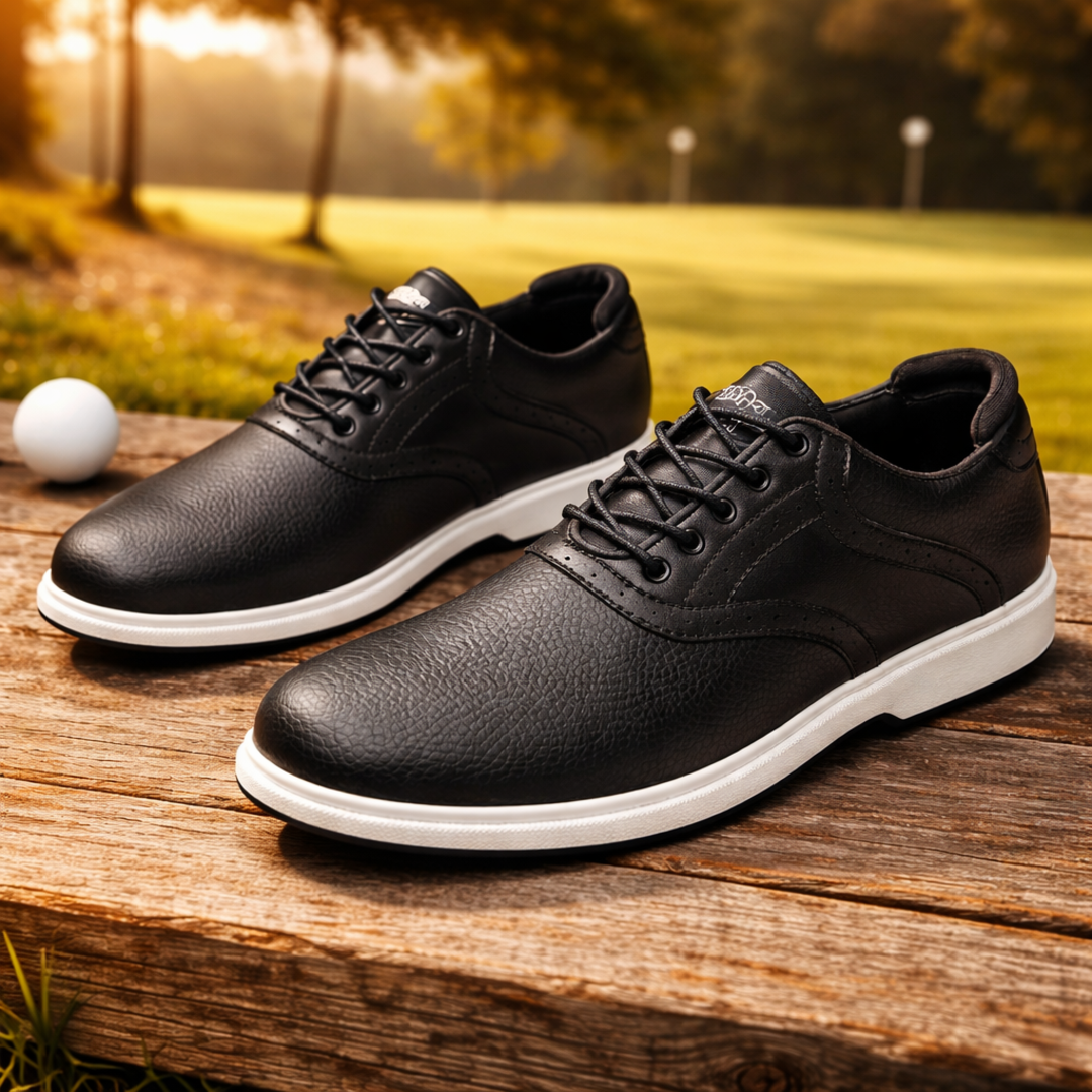 Premium Leather Golf Sneakers