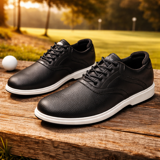Premium Leather Golf Sneakers