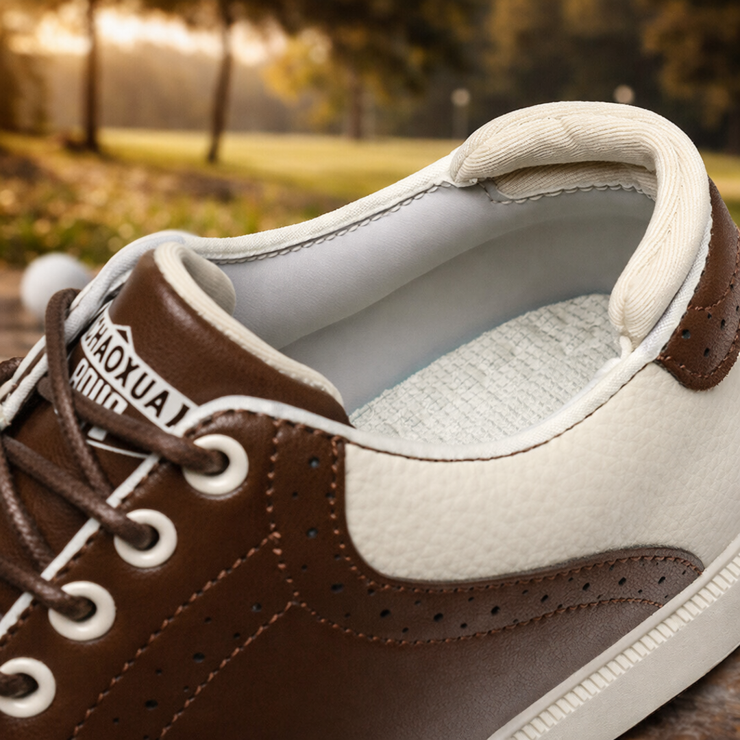 Premium Leather Golf Sneakers