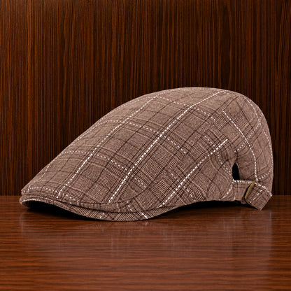 Checkered Flat Cap