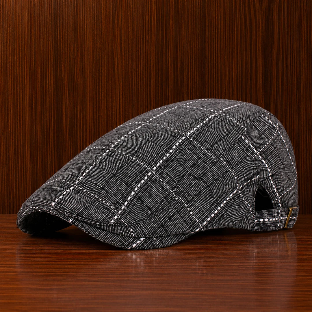 Checkered Flat Cap