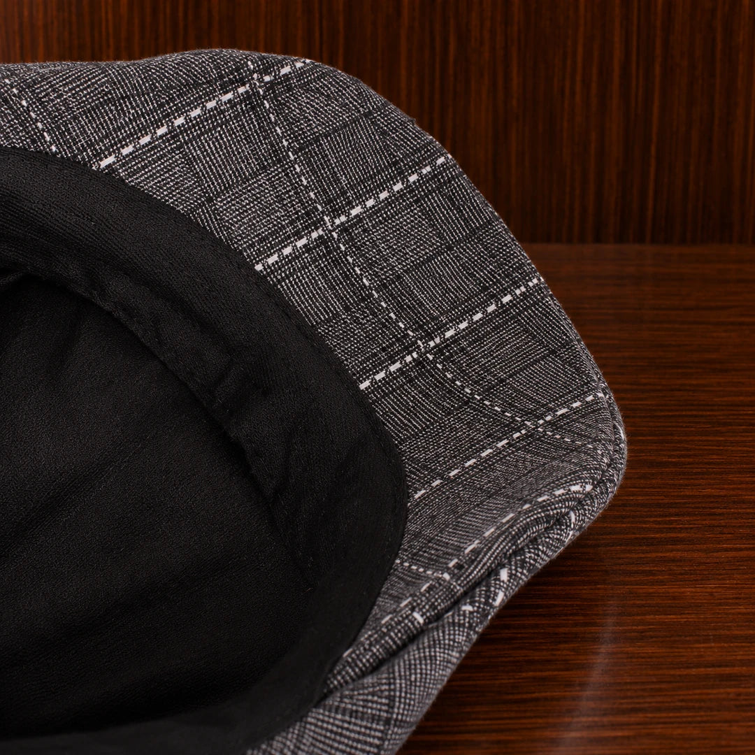 Checkered Flat Cap