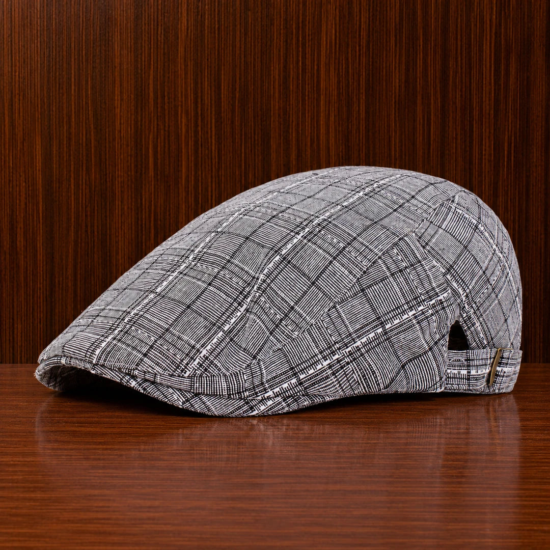 Checkered Flat Cap