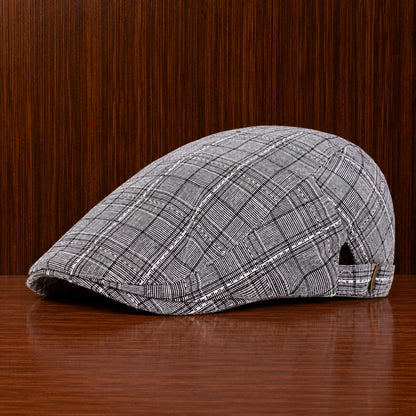 Checkered Flat Cap
