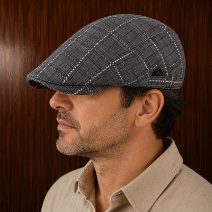 Checkered Flat Cap