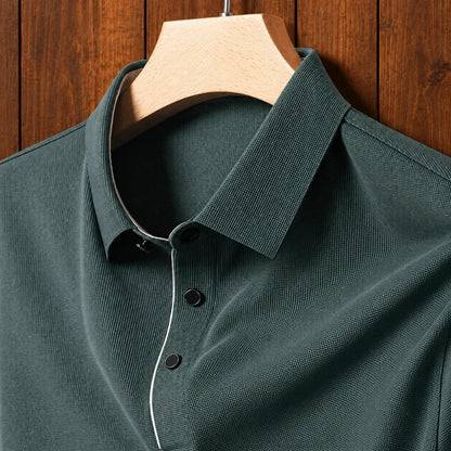 Classic Button Placket Polo Shirt