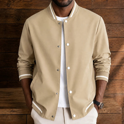 Classic Contrast Bomber Jacket