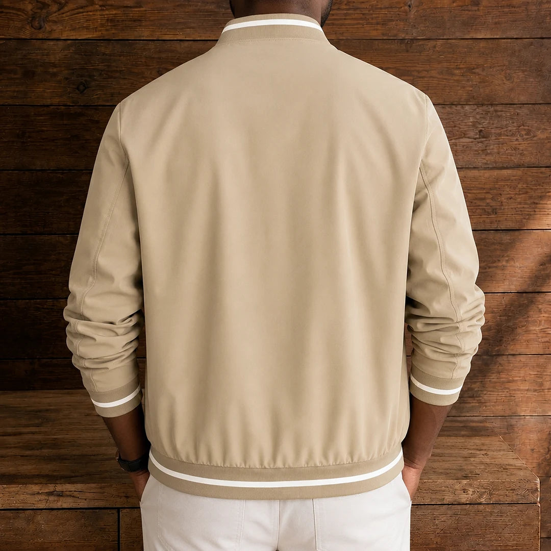 Classic Contrast Bomber Jacket