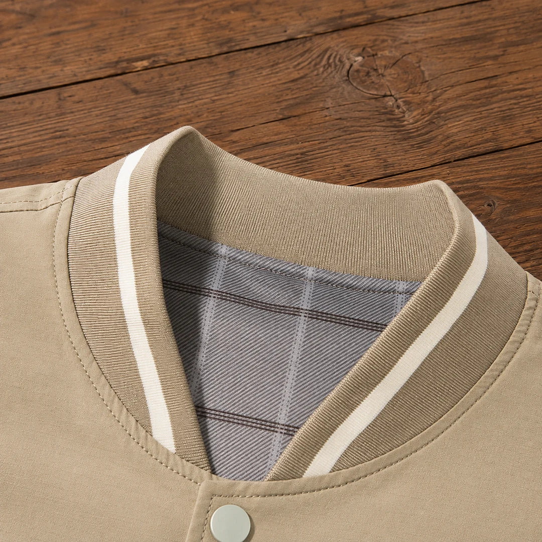 Classic Contrast Bomber Jacket
