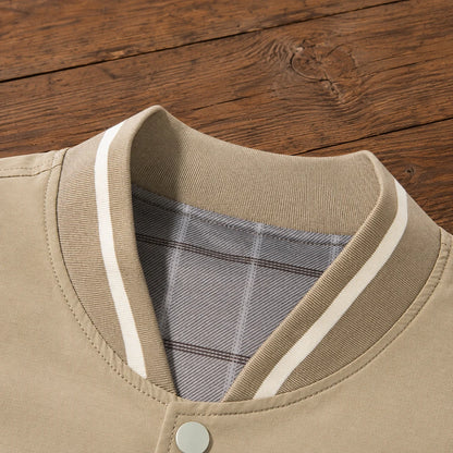 Classic Contrast Bomber Jacket