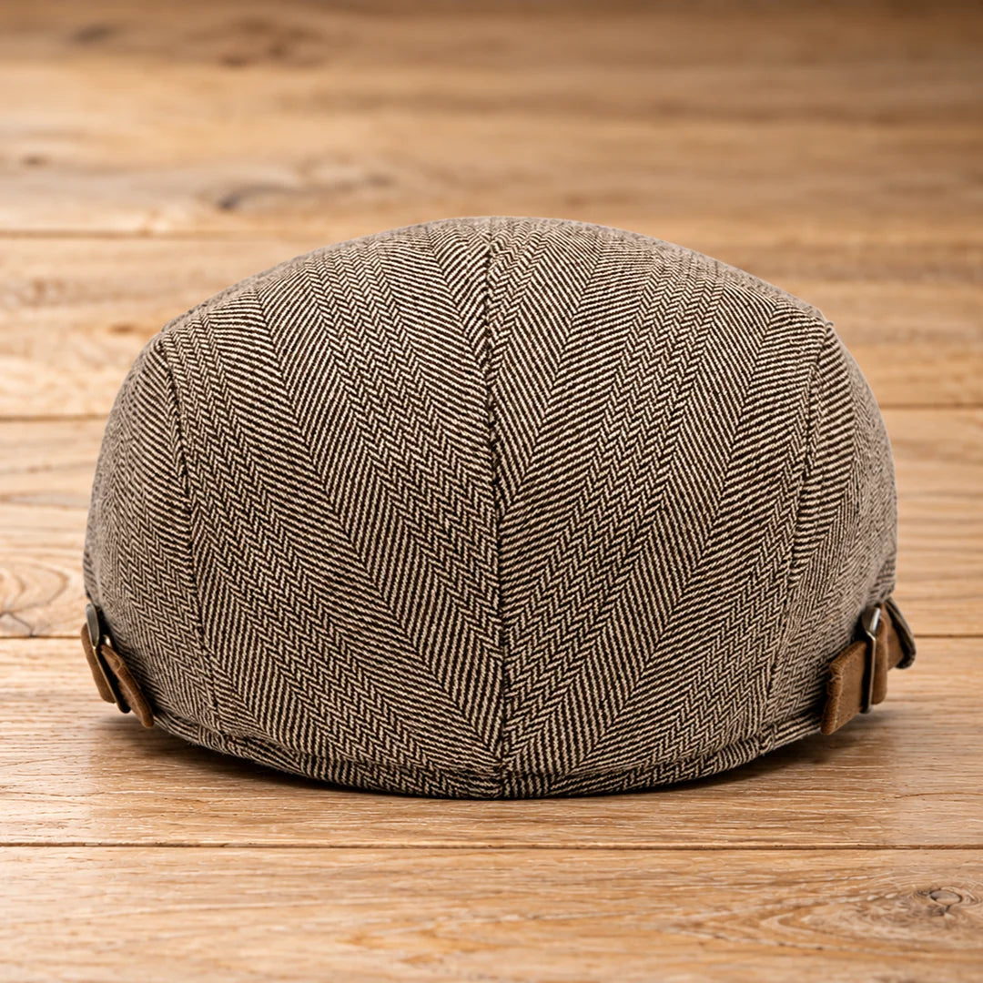 Classic Herringbone Flat Cap