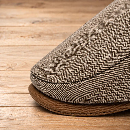 Classic Herringbone Flat Cap