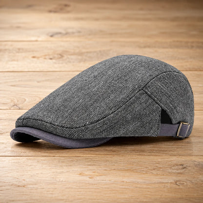 Classic Herringbone Flat Cap