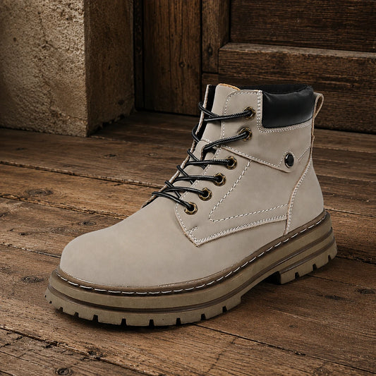 Classic High-Top Casual Boots