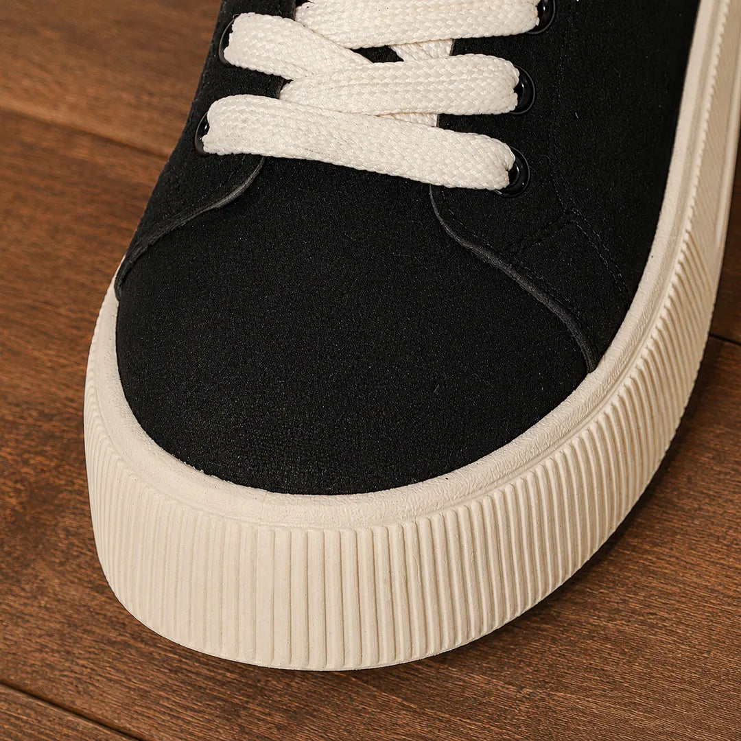Classic Lace-Up Platform Sneakers