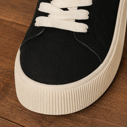Classic Lace-Up Platform Sneakers