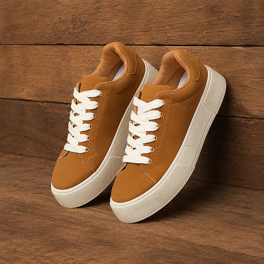 Classic Lace-Up Platform Sneakers