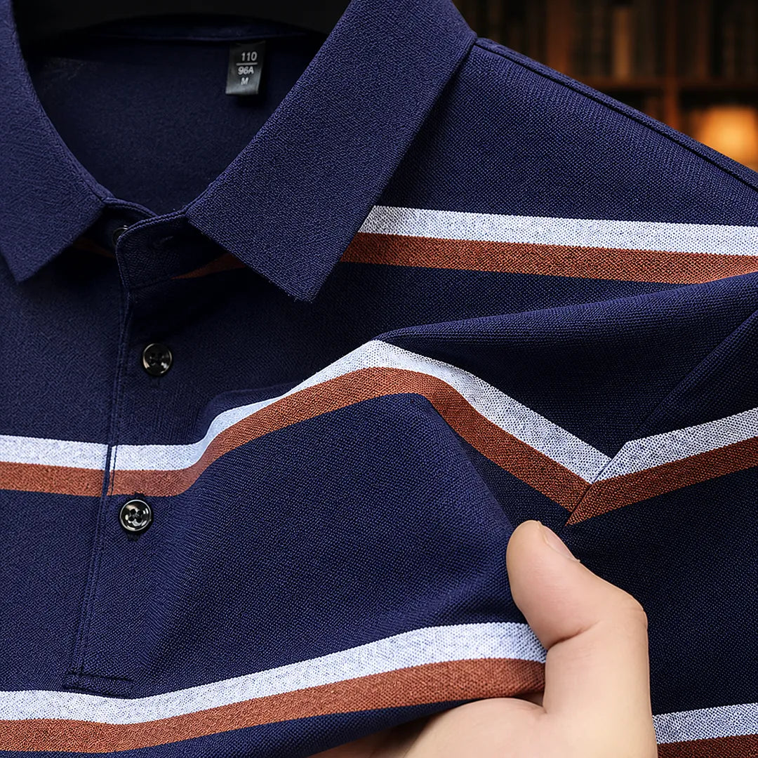 Classic Striped Polo