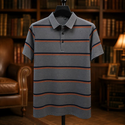 Classic Striped Polo