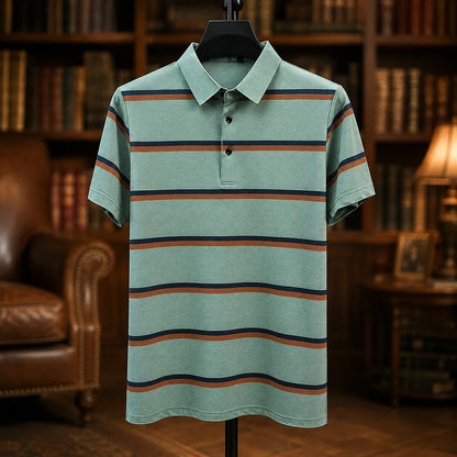 Classic Striped Polo