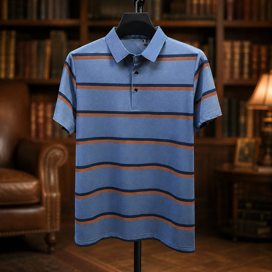 Classic Striped Polo