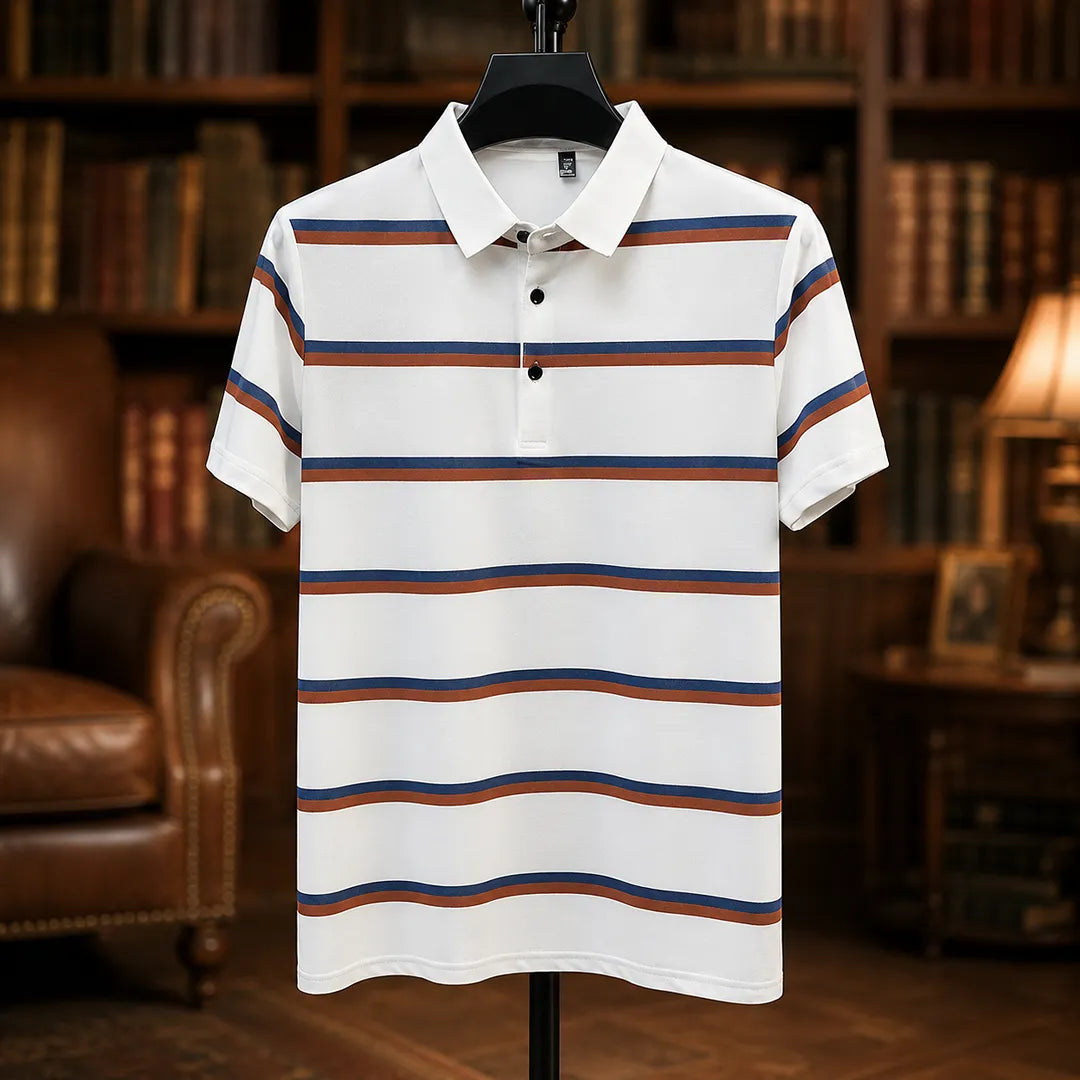 Classic Striped Polo