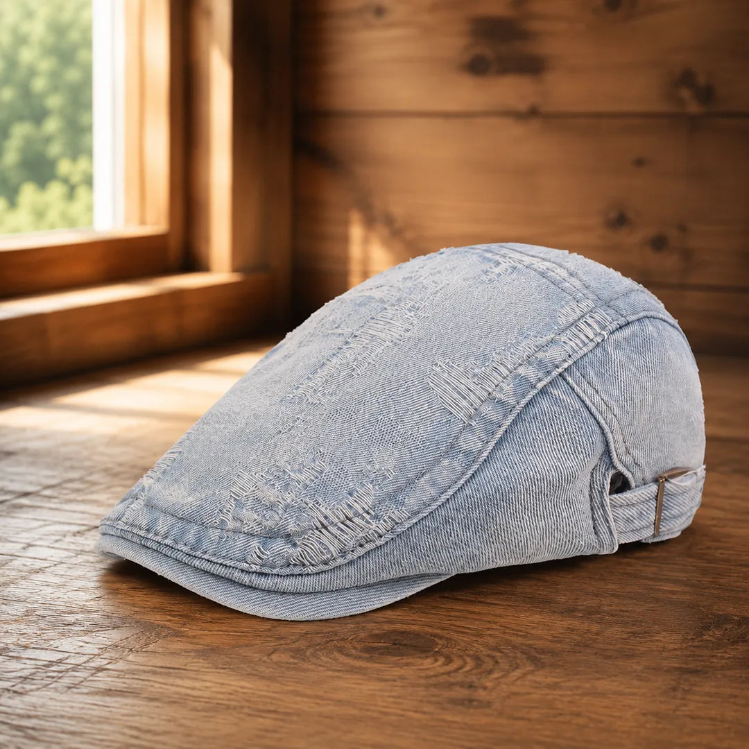 Classic Textured Flat Cap