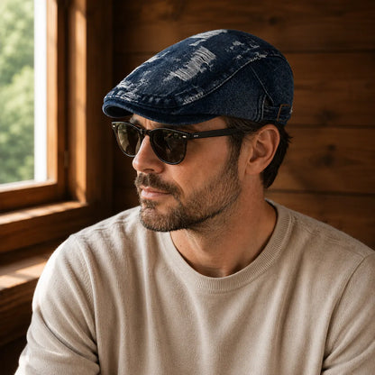 Classic Textured Flat Cap