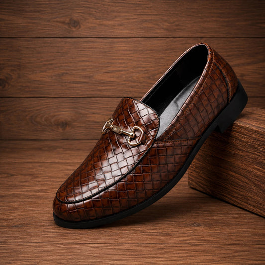 Classic Woven Horsebit Loafers