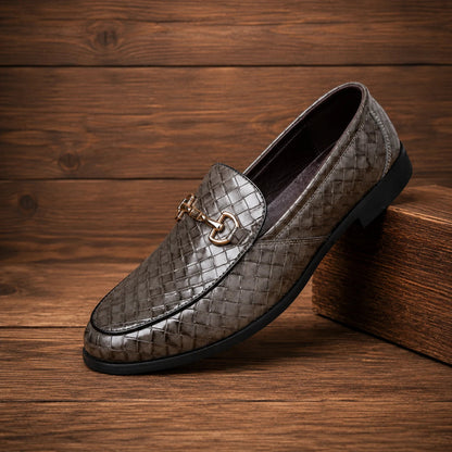 Classic Woven Horsebit Loafers