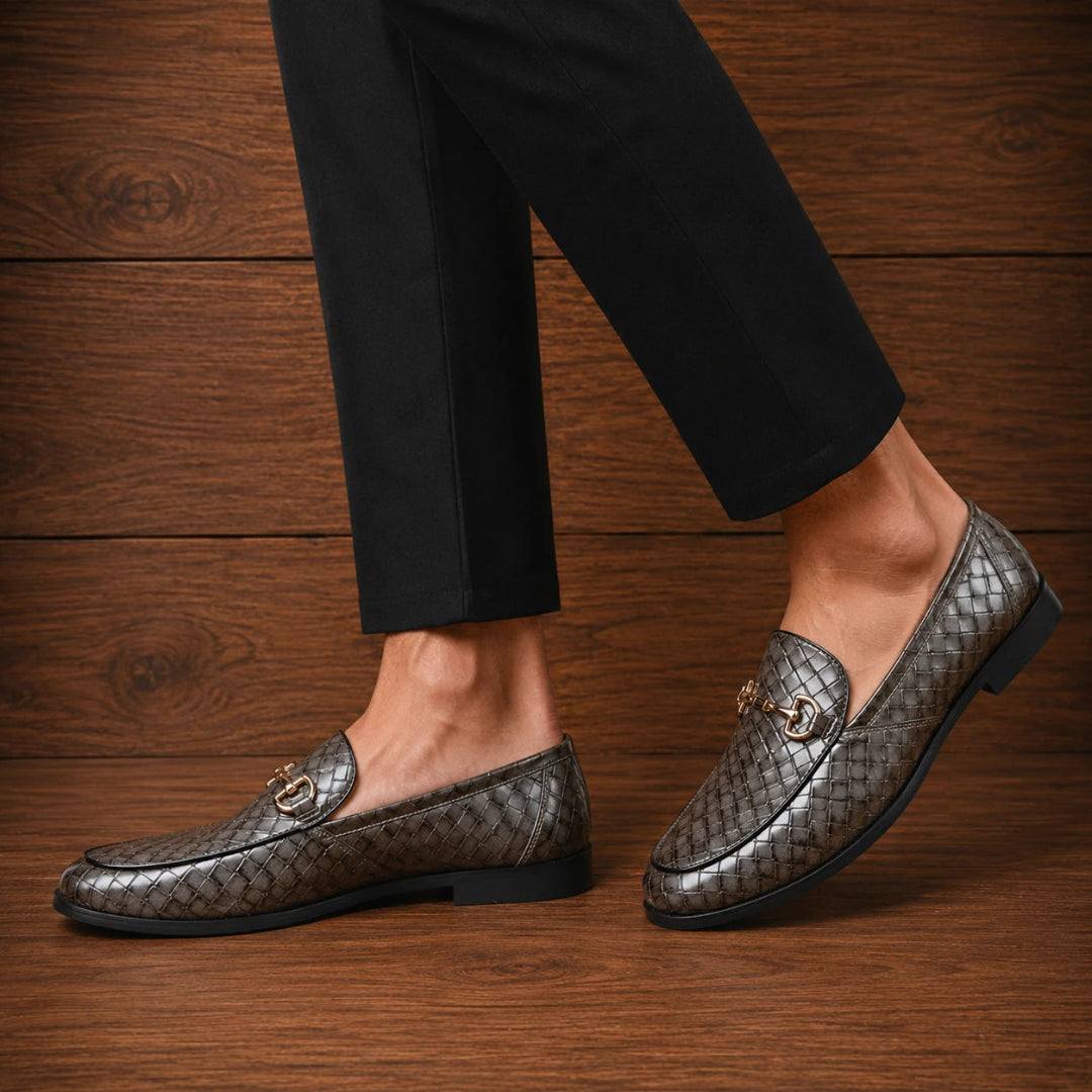 Classic Woven Horsebit Loafers