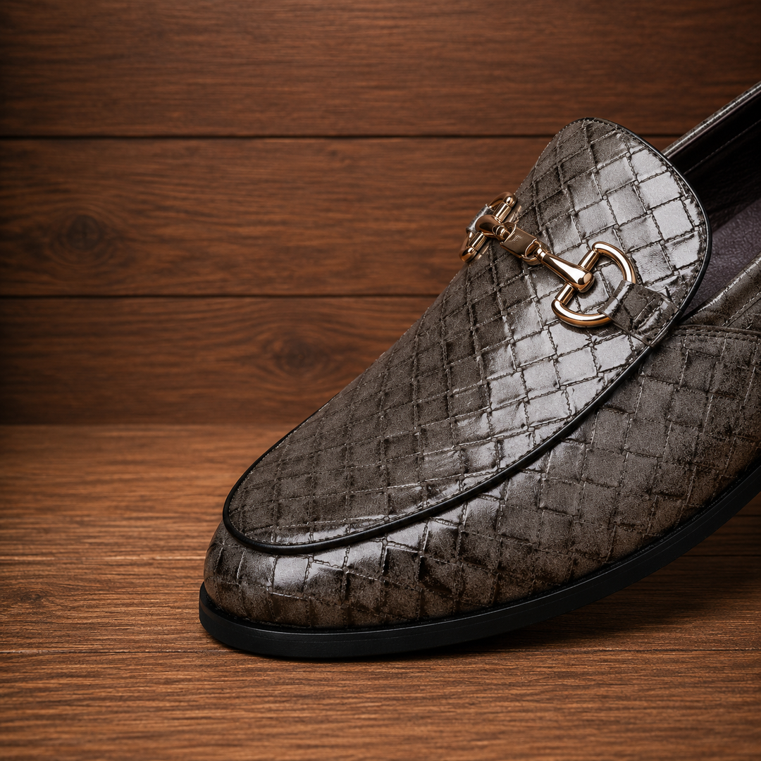 Classic Woven Horsebit Loafers
