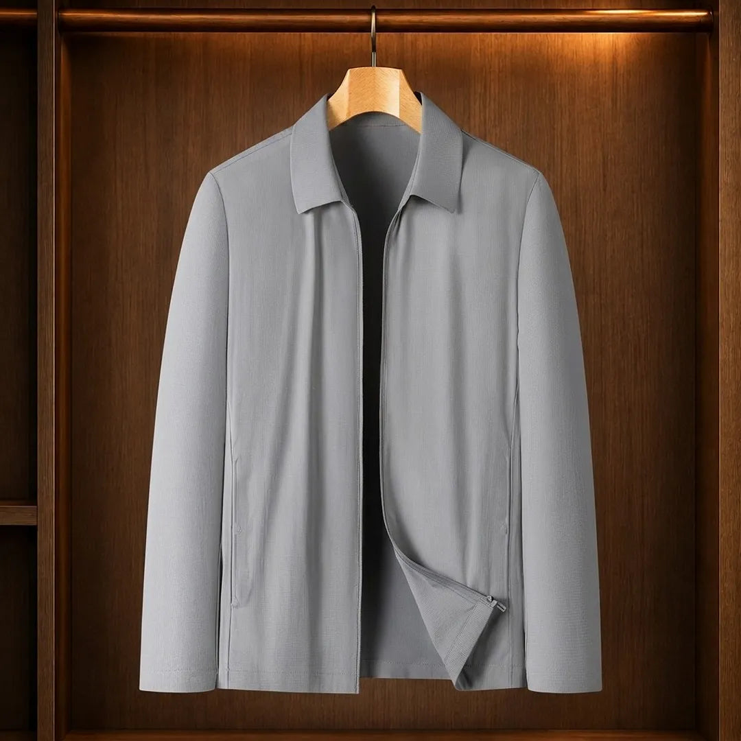 Collared Zip Shirt Jacket