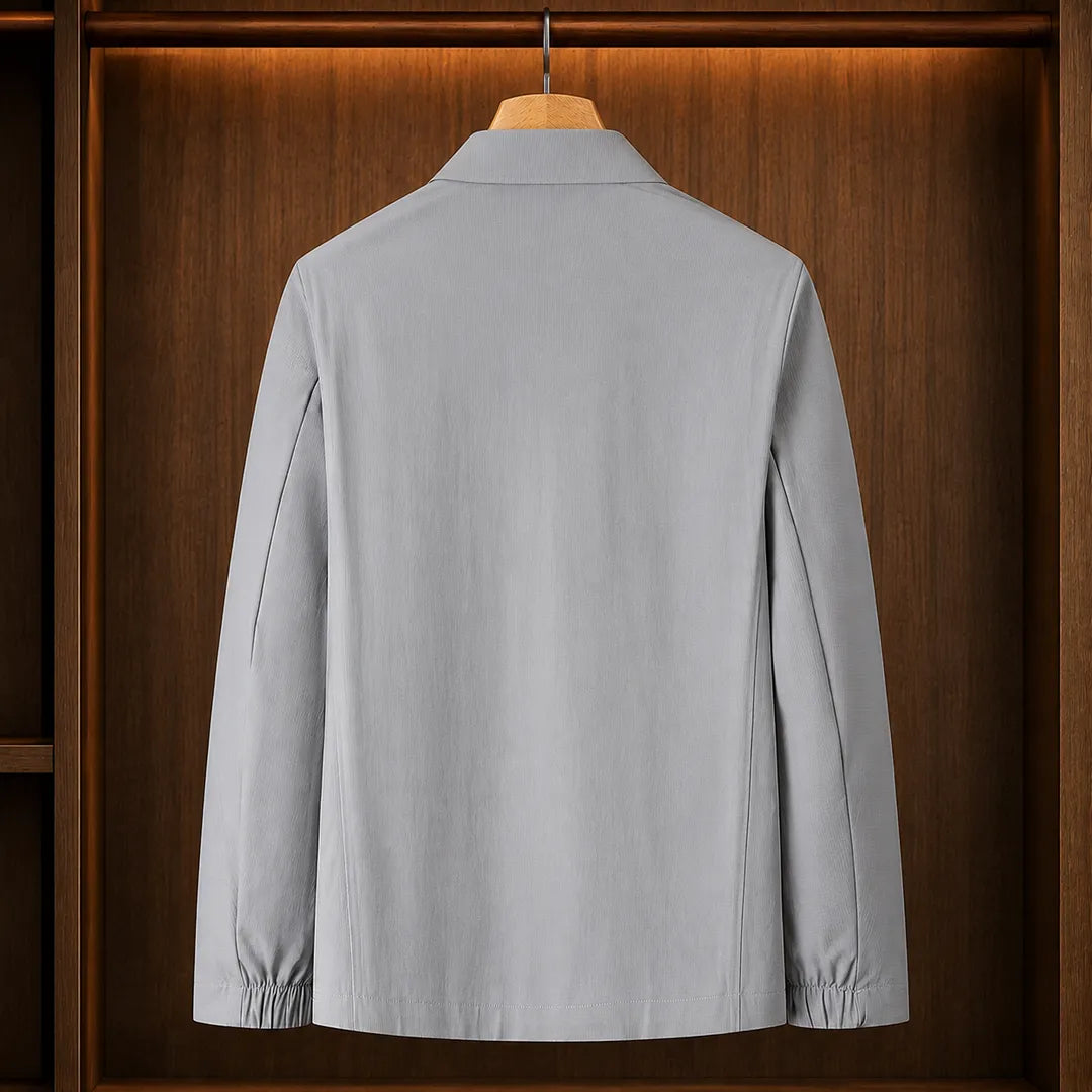 Collared Zip Shirt Jacket