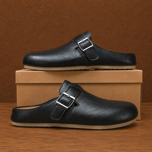 Comfort Buckle Mules