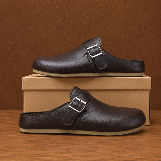Comfort Buckle Mules