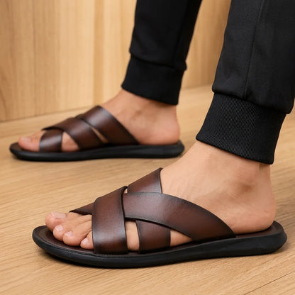 Comfort Cross-Strap Sandals