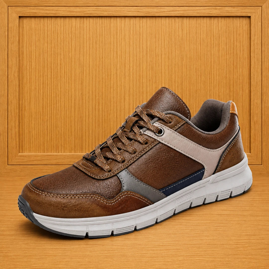 Comfort Leather Lace-Up Sneakers