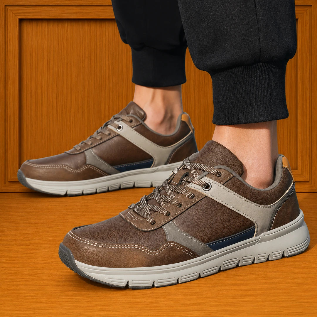 Comfort Leather Lace-Up Sneakers