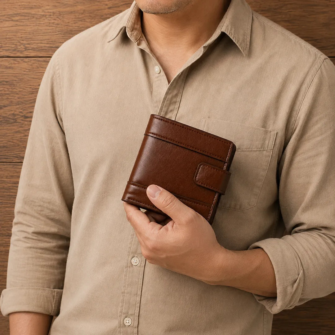 Compact Leather Wallet