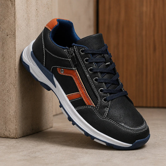 Contrast Detail Casual Sneakers