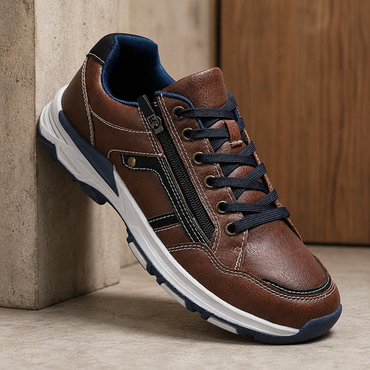 Contrast Detail Casual Sneakers