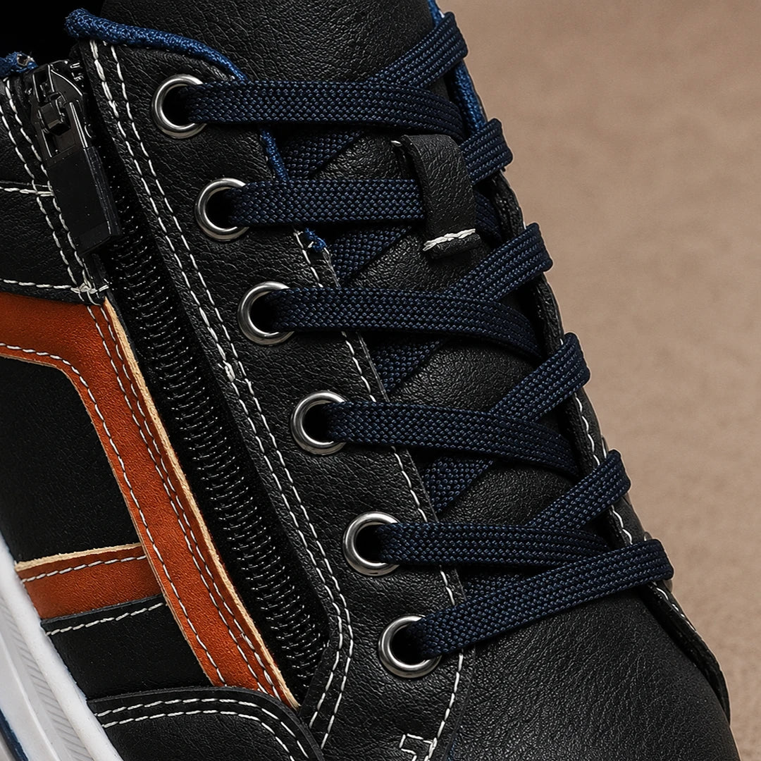 Contrast Detail Casual Sneakers