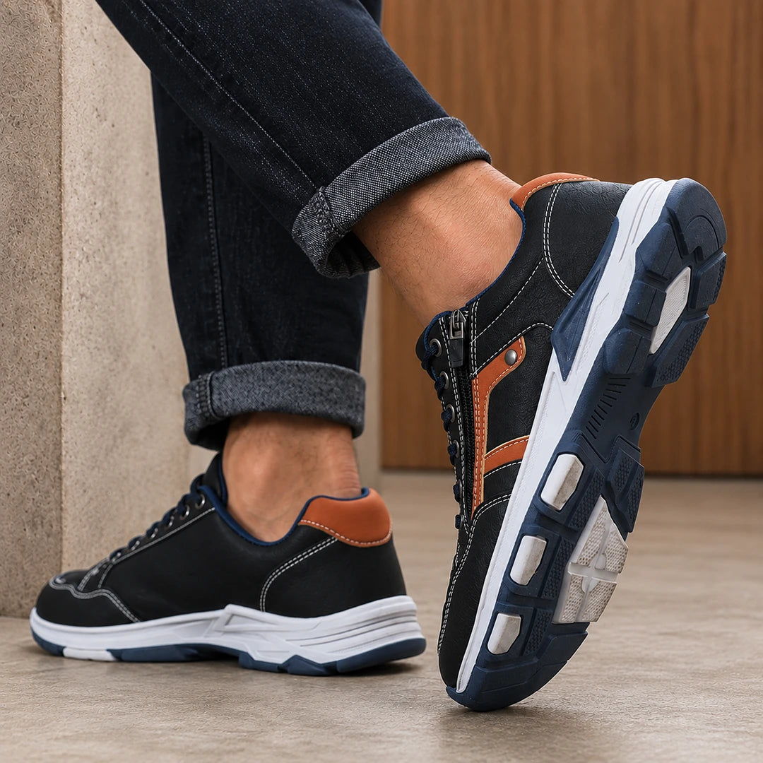 Contrast Detail Casual Sneakers