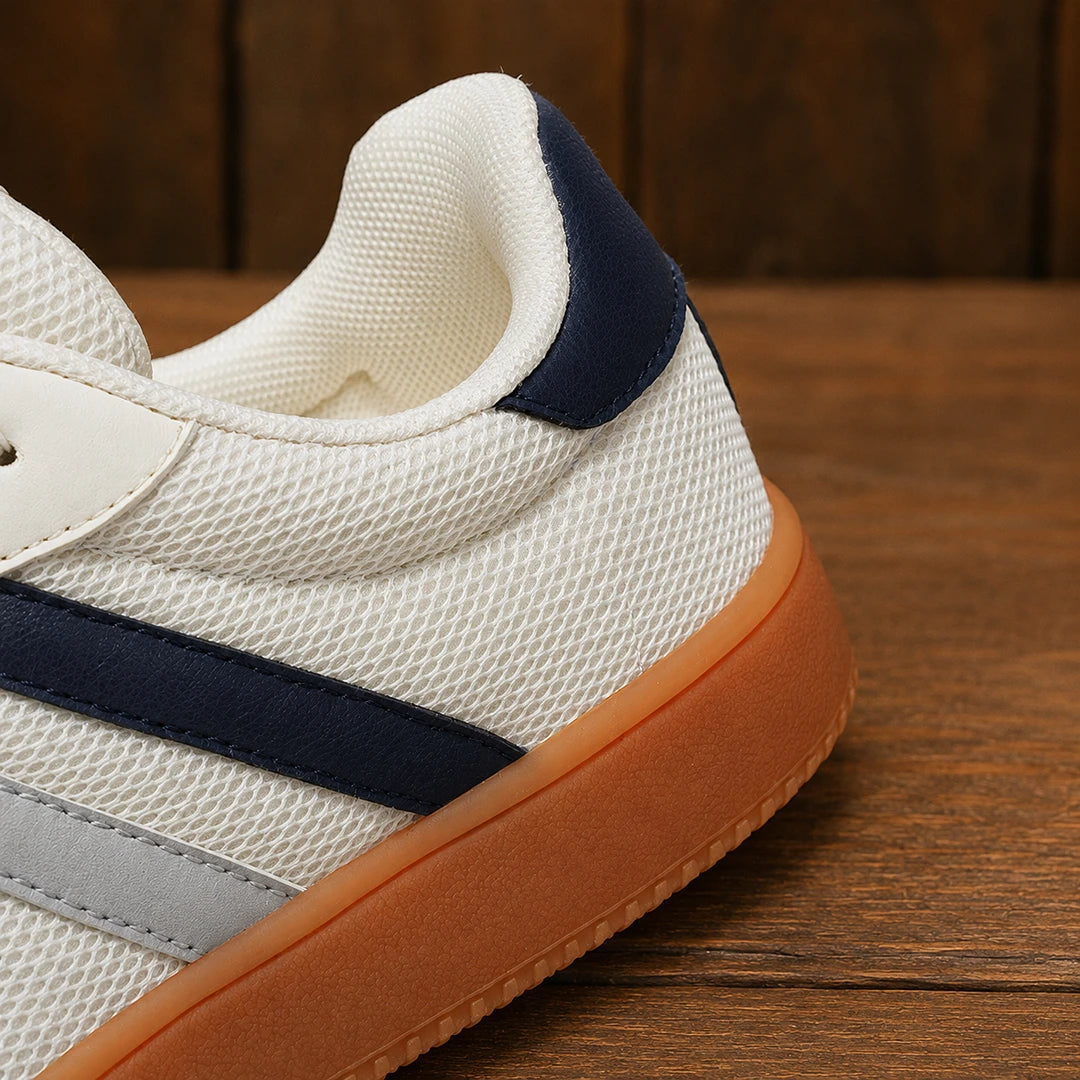 Contrast Panel Casual Sneakers